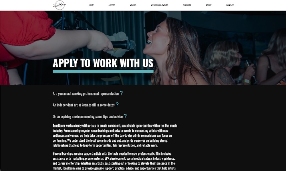 Work With Us | ToneRoom